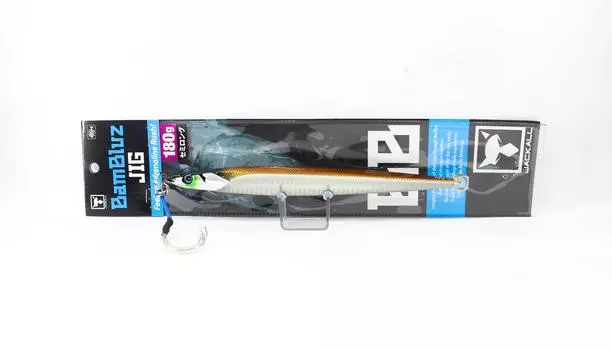Jackall Metal Jig Bambluz Semi Long 180 грамм Ikanago Плечо Glow (2957)