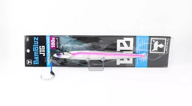Jackall Metal Jig Bambluz Semi Long 180 грамм UV Laserpink (2940)