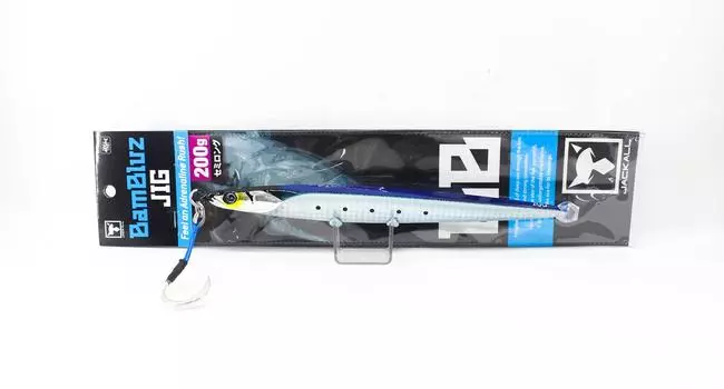 Jackall Metal Jig Bambluz Semi Long 200 грамм Iwashi Holder Glow (2995 год)