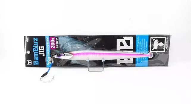 Jackall Metal Jig Bambluz Semi Long 200 грамм UV Laserpink (2971)