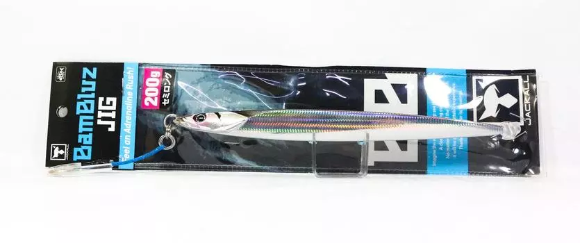 Jackall Metal Jig Bambluz Semi Long 200 грамм Красный Тонкий Бордюр Серебристый (3788)