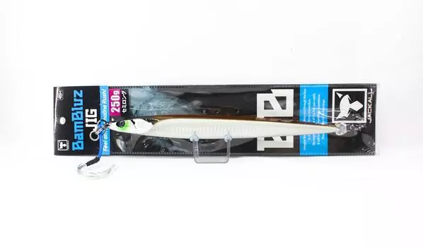 Jackall Metal Jig Bambluz Semi Long 250 грамм Ikanago Плечо Glow (3015)