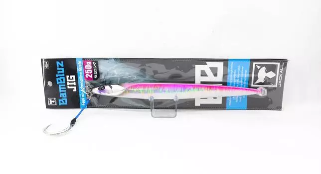 Jackall Metal Jig Bambluz Semi Long 250 грамм UV Laserpink (3008)