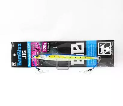Jackall Metal Jig Bambluz Semi Long Sakuramasu 120 грамм Iwashi Glow (3804)