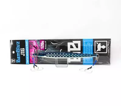 Jackall Metal Jig Bambluz Semi Long Sakuramasu 120 грамм Jinbe Glow (3811)
