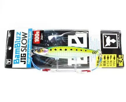 Jackall Metal Jig Bambluz Slow 100 грамм Glow Belly Lens Iwashi (8022)