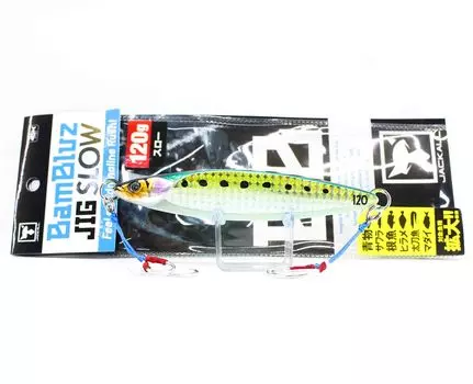 Jackall Metal Jig Bambluz Slow 120 грамм Glow Belly Lens Iwashi (8107)
