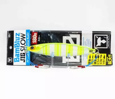 Jackall Metal Jig Bambluz Slow 180 грамм Диаграмма Задняя полоса (8299)