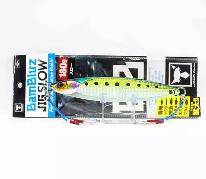 Jackall Metal Jig Bambluz Slow 180 грамм Glow Belly Lens Iwashi (8268)