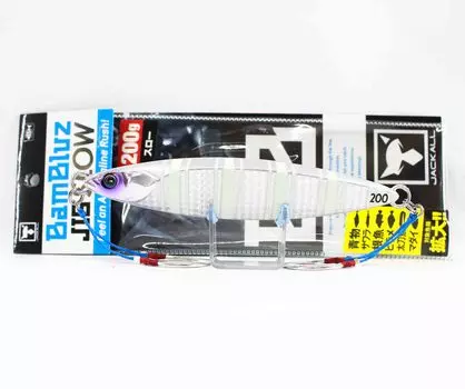 Jackall Metal Jig Bambluz Slow 200 грамм Silver Glow Stripe (8367)