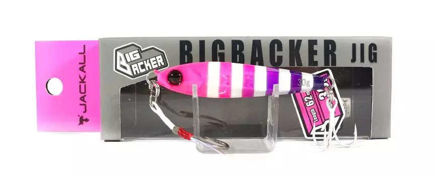 Jackall Metal Jig Big Backer 30 грамм Светится Розовый Фиолетовый (5419)