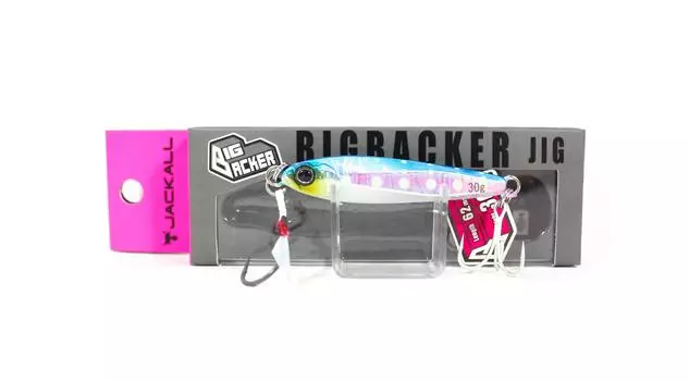 Jackall Metal Jig Big Backer 30 грамм Синий Розовый Светящаяся Точка (2880)