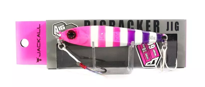Jackall Metal Jig Big Backer 60 грамм Светится Розовый Фиолетовый (5570)
