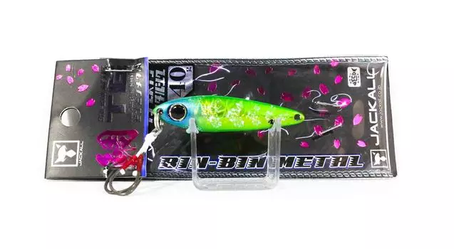Jackall Metal Jig Bin Bin TG Tungsten 40 грамм Зеленое золото Ika Glow (1882 г.)