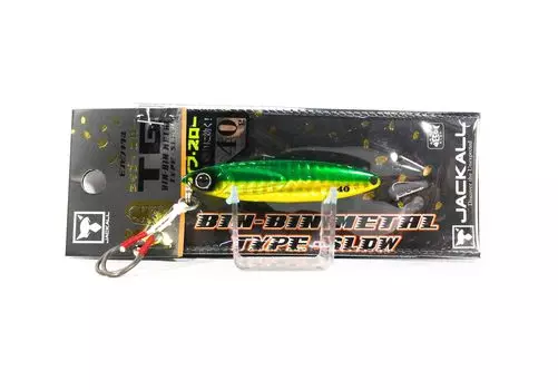 Jackall Metal Jig Bin Тип TG Медленный вольфрам 40 грамм Зеленое золото (9729)