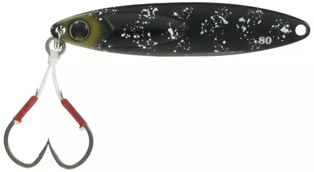 JACKALL Metal Jig Binbin Metal TG Type Slow 80g Black Squid Glow