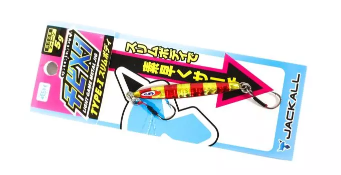 Jackall Metal Jig Chibi Metal Type I 5 грамм Красное Золото Полоса (7379)