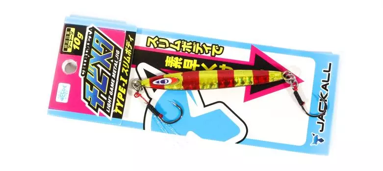 Jackall Metal Jig Chibi Metal Type I 7 грамм Красное Золото Полоса (7454)