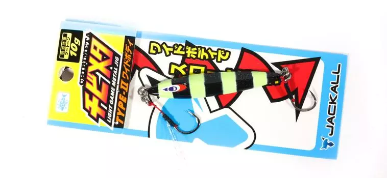 Jackall Metal Jig Chibi Metal Type II 10 грамм Glow Chart Stripe (7966)