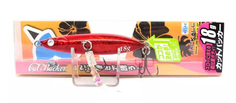 Jackall Metal Jig Cut Backer 18 грамм Красный/Розовое свечение (9265)