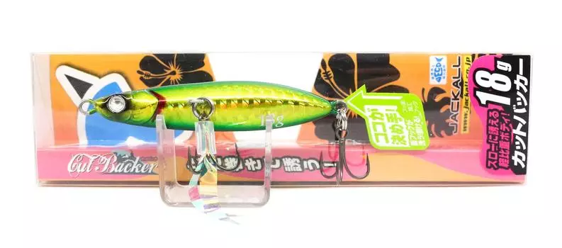 Jackall Metal Jig Cut Backer 18 грамм Зеленое золото (9210)