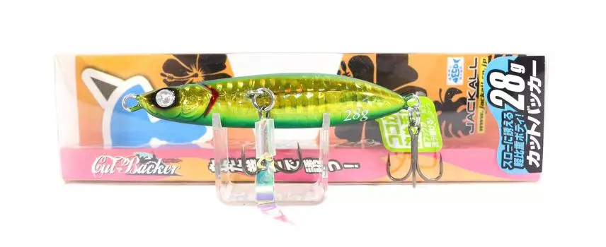 Jackall Metal Jig Cut Backer 28 грамм Зеленое золото (9296)