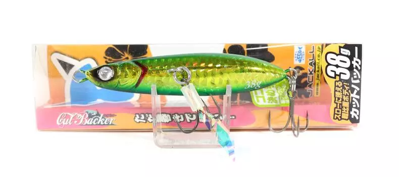 Jackall Metal Jig Cut Backer 38 грамм Зеленое золото (9371)