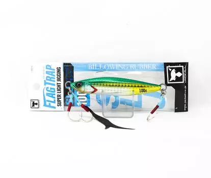 Jackall Metal Jig Flag Trap 100 grams Green Gold Hara Glow (2689)