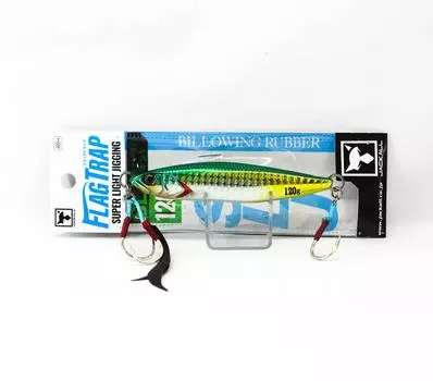 Jackall Metal Jig Flag Trap 120 grams Green Gold Hara Glow (2702)