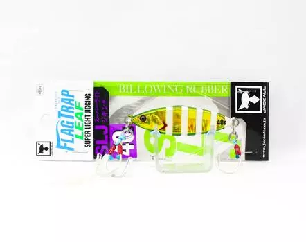 Jackall Metal Jig Flag Trap Leaf 40 грамм Glow Stripe Magma Wave HL (8944)