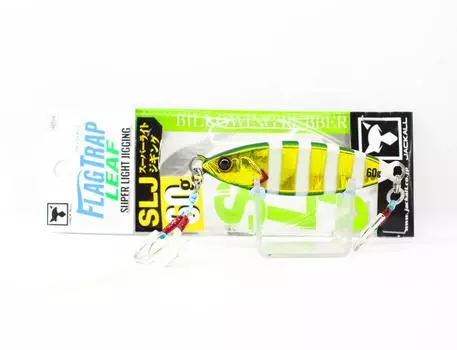 Jackall Metal Jig Flag Trap Leaf 60 грамм Glow Stripe Magma Wave HL (9026)