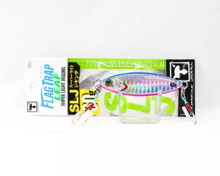 Jackall Metal Jig Flag Trap Leaf 60 грамм Синий Розовый Бордюр HL (8982)