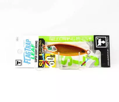 Jackall Metal Jig Flag Trap Leaf 60 grams Meimetsu Orange Glow (2757)
