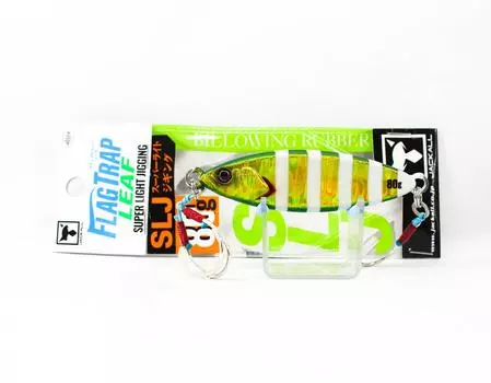 Jackall Metal Jig Flag Trap Leaf 80 грамм Glow Stripe Magma Wave HL (9101)