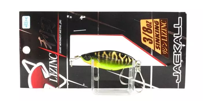 Jackall Metal Jig Lizinc 3/8 унции Черный Chart (9168)