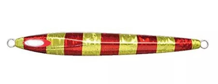 JACKALL Metal Jig Lure Anchovy Metal Type 2 200g Red Gold Stripe