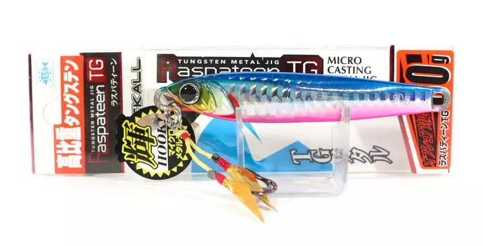 Jackall Metal Jig Raspateen TG Tg Tungsten 80 грамм Голубой розовый (9999)
