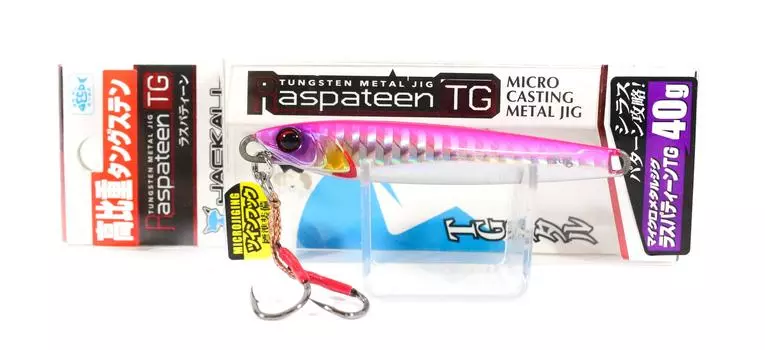 Jackall Metal Jig Raspateen TG Tungsten 40 грамм Розовый Серебристый (3813)
