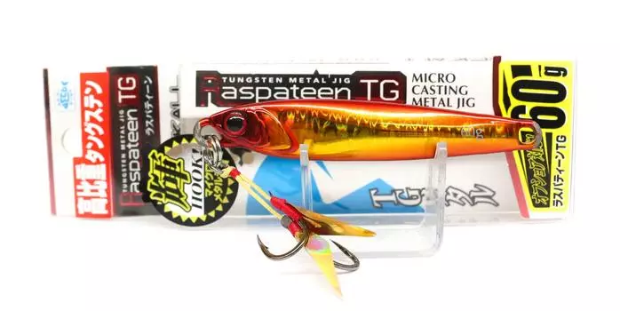 Jackall Metal Jig Raspateen TG Tungsten 60 грамм Красный и Золотой (9890)