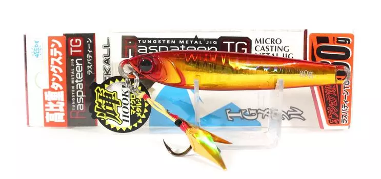 Jackall Metal Jig Raspateen TG Tungsten 80 грамм Красный и золотой (9975)