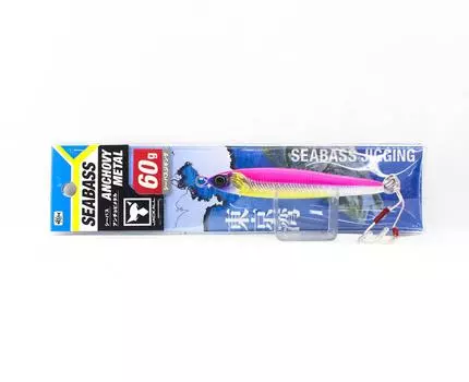 Jackall Metal Jig Seabass Anchovy Metal 60 grams Pink Silver (0840)