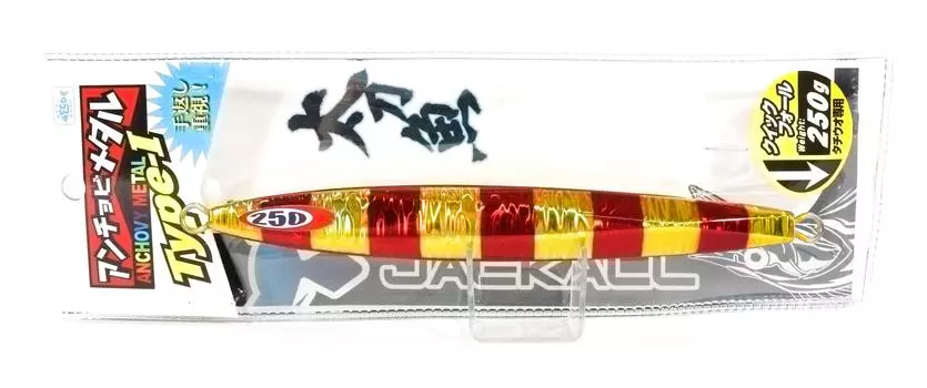 Jackall Металлический джиг Анчоус Металл Тип 1 Стандарт 250 грамм Красный (4958)