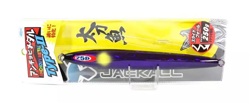 Jackall Металлический джиг Анчоус Металл Тип 2 Медленная горка 250 грамм Tachiuo Purpl (5061)