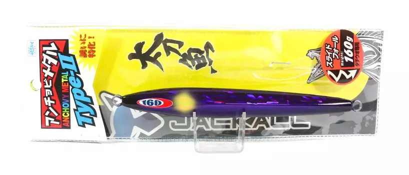 Jackall Металлический джиг Анчоус Металл Тип 2 Медленное скольжение 160 грамм Tachiuo Purpl (0424)