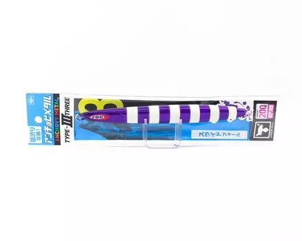 Jackall Металлический джиг Анчоус Металл Тип 3 Флаттер 200 грамм Фиолетовое свечение (0088)