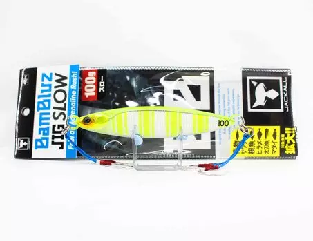 Jackall Металлический джиг Bambluz Slow 100 грамм Chart Back Stripe (8053)