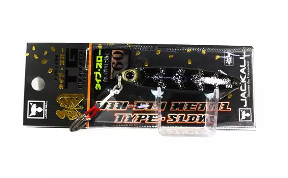 Jackall Металлический Джиговый Контейнер Тип TG Медленный Вольфрам 60 грамм Черное свечение (9866)