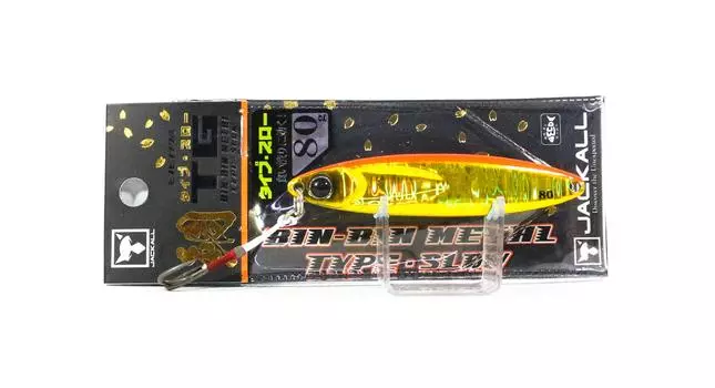 Jackall Металлический Jig Bin Контейнер TG Тип Медленный Вольфрам 80 грамм Оранжевое Золото (9897)