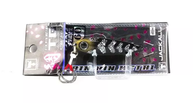 Jackall Металлический Jig Bin Tin TG Вольфрам 60 грамм Черное золото Ika Glow (1905)