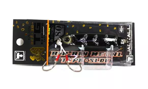 Jackall Металлический зажимной контейнер Тип TG Медленный вольфрам 80 грамм Черное свечение (9941)